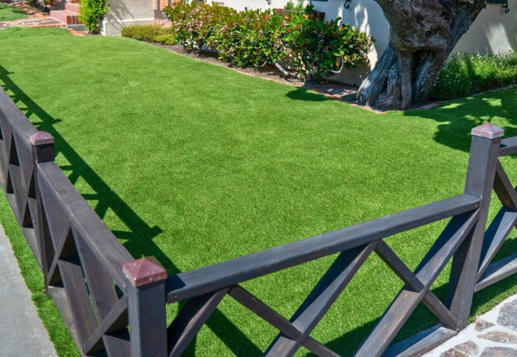 Front yard turf & pavers newly installed in San Diego, CA