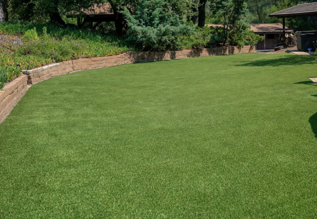 Backyard turf newly installed in San Diego, CA