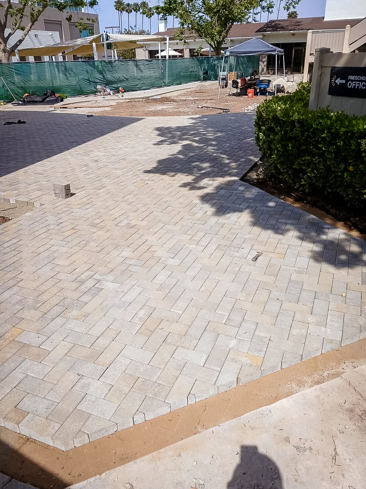 Fresh installed commercial pavers in San Diego, CA